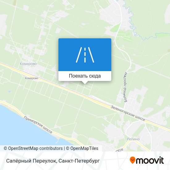 Карта Сапёрный Переулок