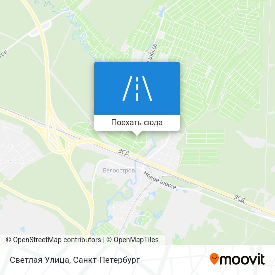 Карта Светлая Улица
