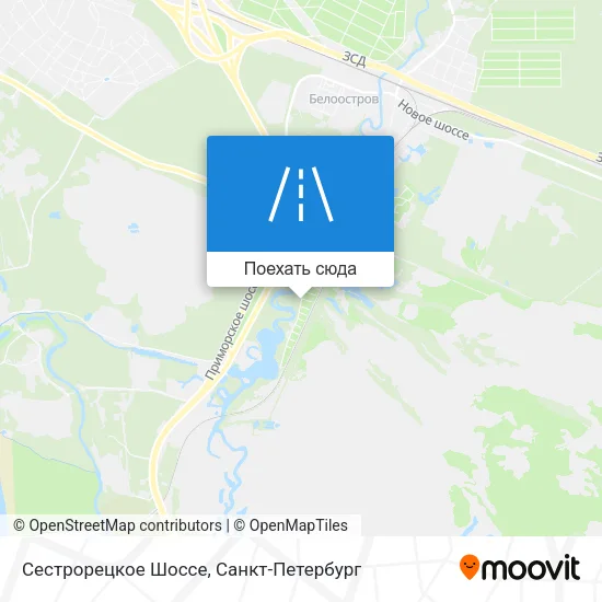 Карта Сестрорецкое Шоссе