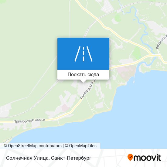 Карта Солнечная Улица