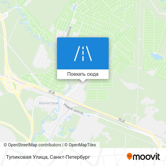 Карта Тупиковая Улица