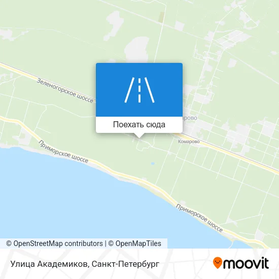 Карта Улица Академиков