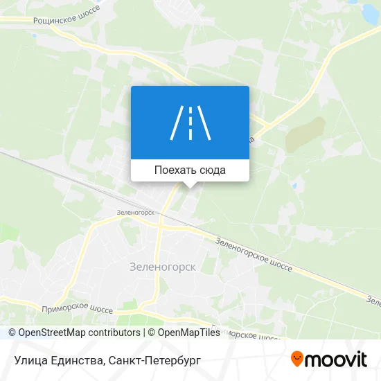 Карта Улица Единства
