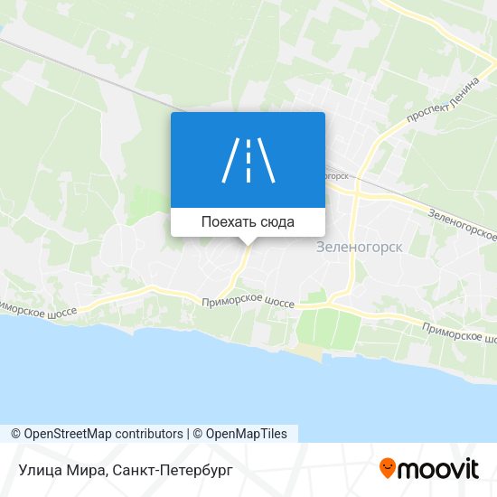 Карта Улица Мира