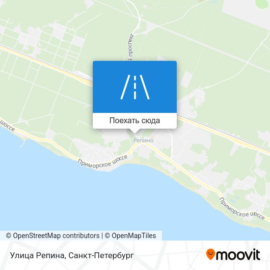 Карта Улица Репина