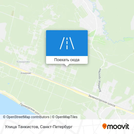 Карта Улица Танкистов