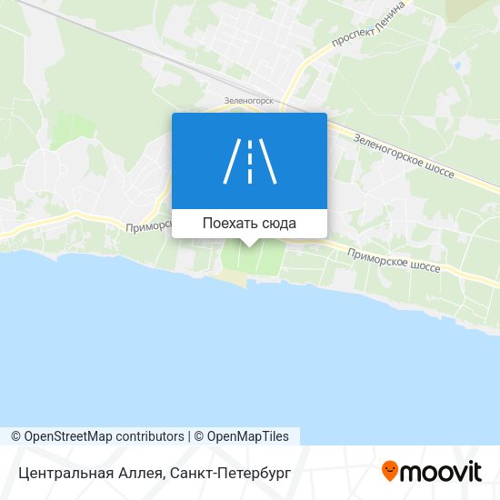 Карта Центральная Аллея