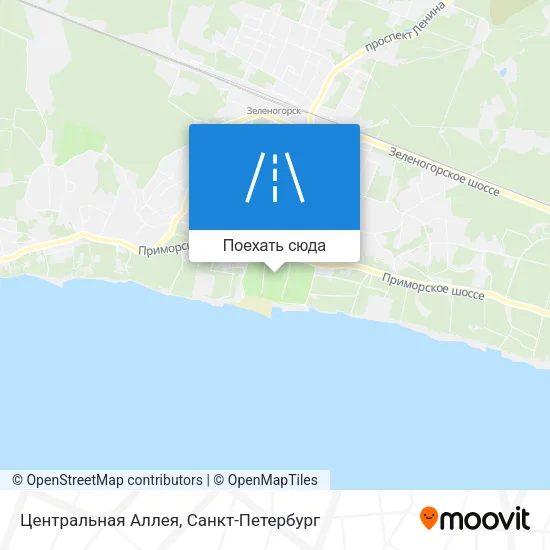 Карта Центральная Аллея