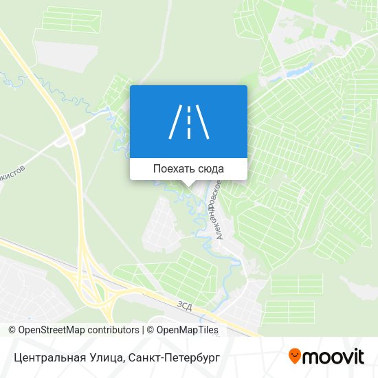 Карта Центральная Улица