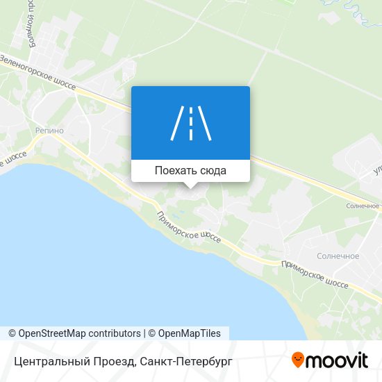 Карта Центральный Проезд