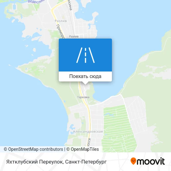 Карта Яхтклубский Переулок