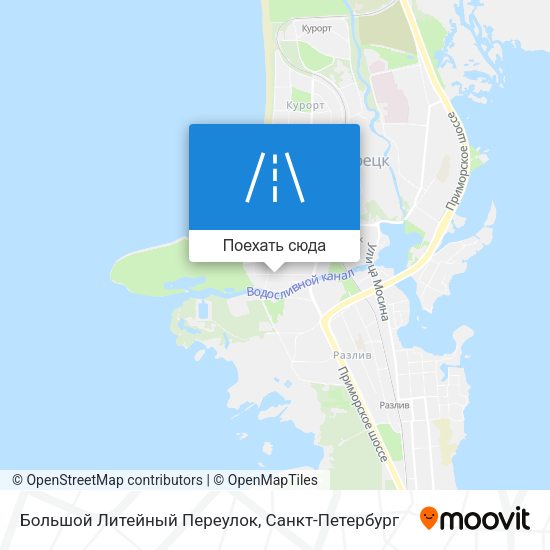 Карта Большой Литейный Переулок