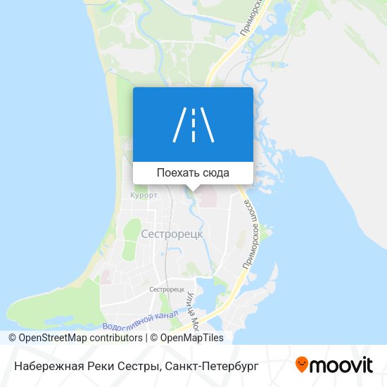 Карта Набережная Реки Сестры