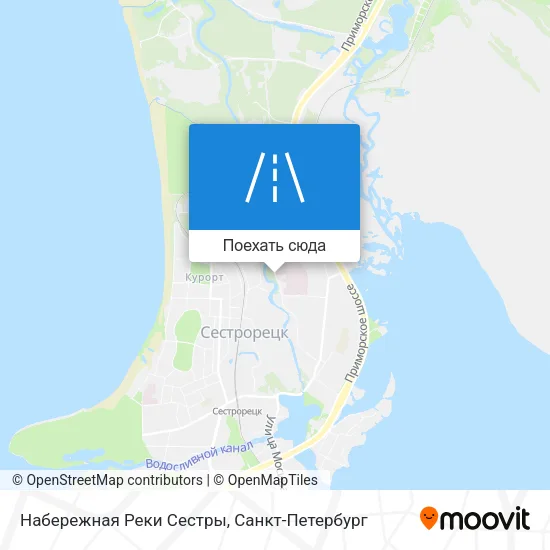 Карта Набережная Реки Сестры