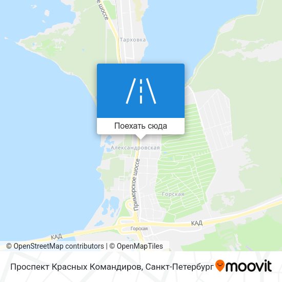 Карта Проспект Красных Командиров