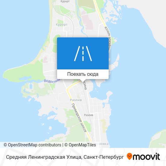 Карта Средняя Ленинградская Улица