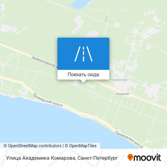 Карта Улица Академика Комарова