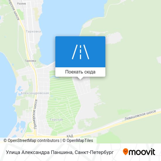 Карта Улица Александра Паншина