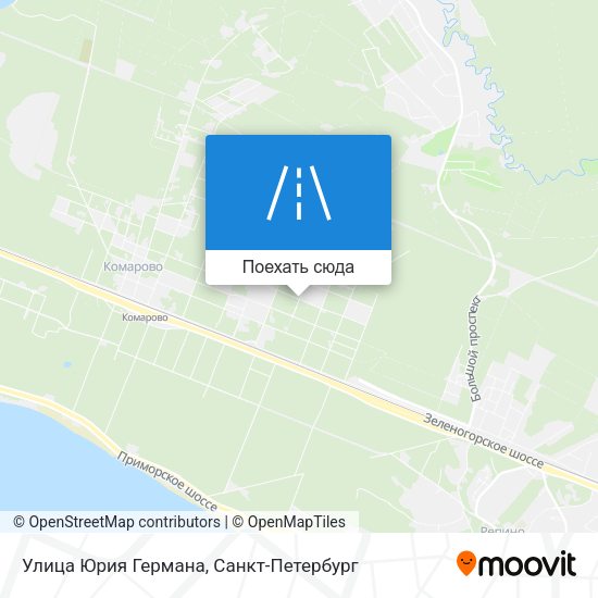Карта Улица Юрия Германа