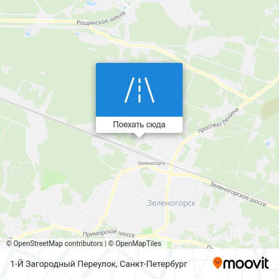 Карта 1-Й Загородный Переулок