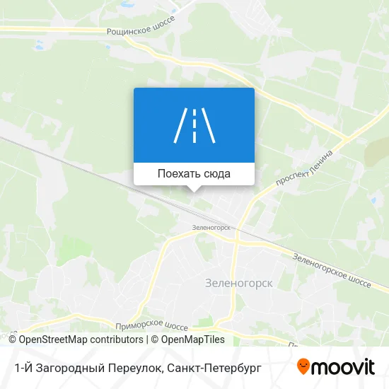 Карта 1-Й Загородный Переулок