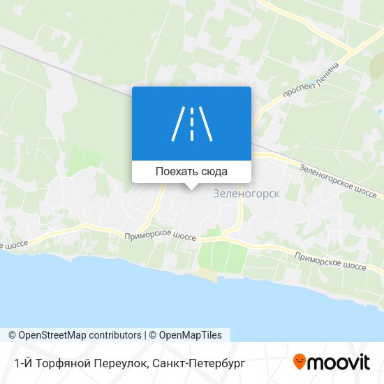 Карта 1-Й Торфяной Переулок