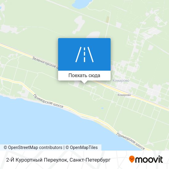 Карта 2-Й Курортный Переулок