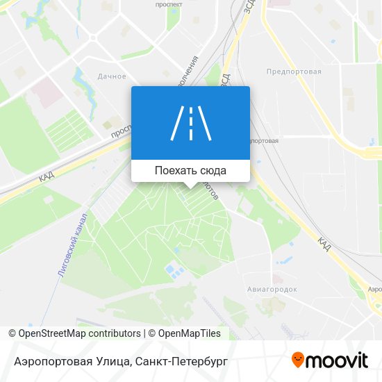 Карта Аэропортовая Улица
