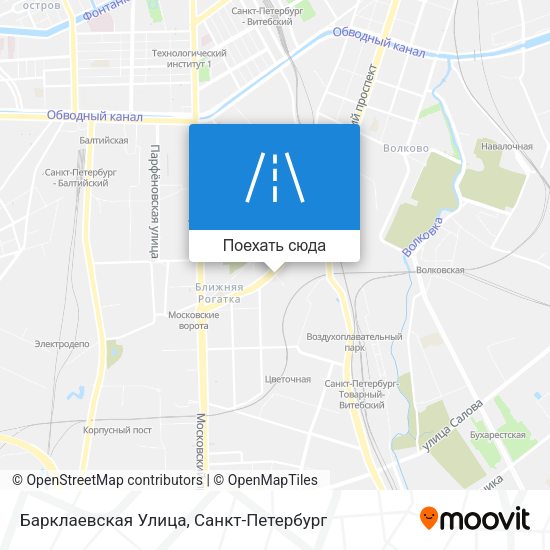 Карта Барклаевская Улица
