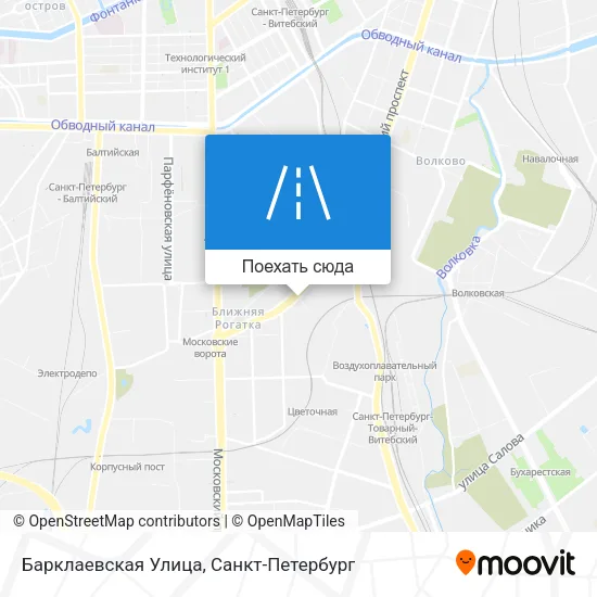 Карта Барклаевская Улица
