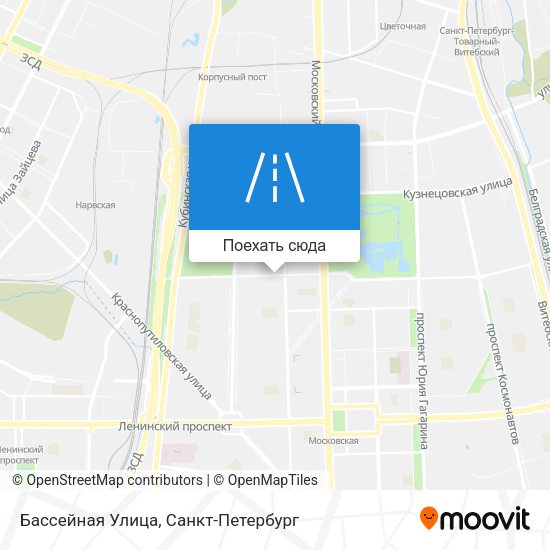 Карта Бассейная Улица