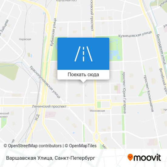 Карта Варшавская Улица