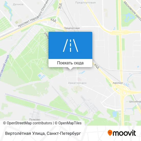 Карта Вертолётная Улица