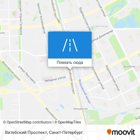 Карта Витебский Проспект