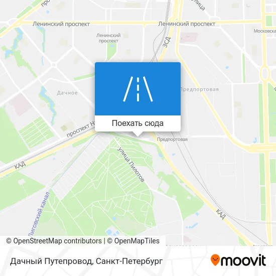 Карта Дачный Путепровод