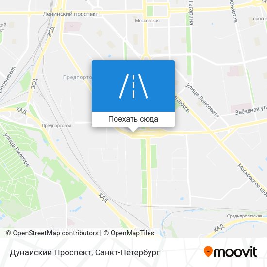 Карта Дунайский Проспект