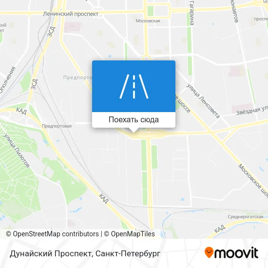Карта Дунайский Проспект