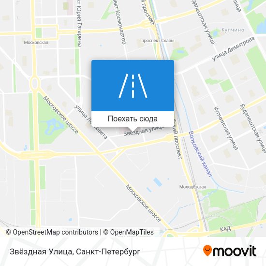 Карта Звёздная Улица