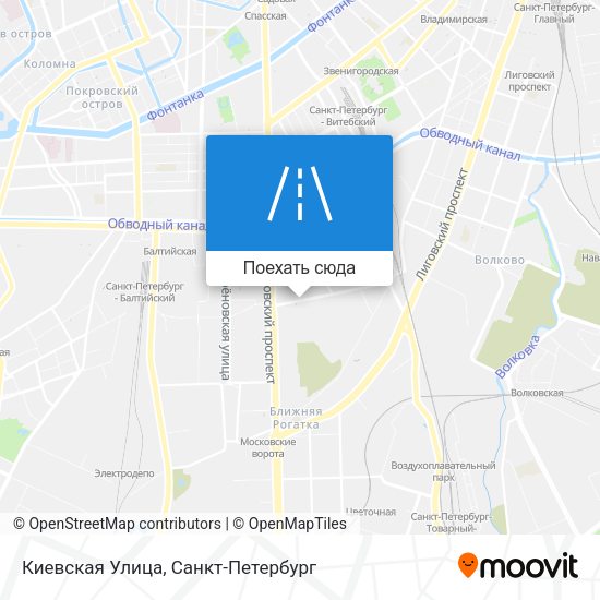 Карта Киевская Улица