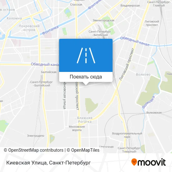 Карта Киевская Улица