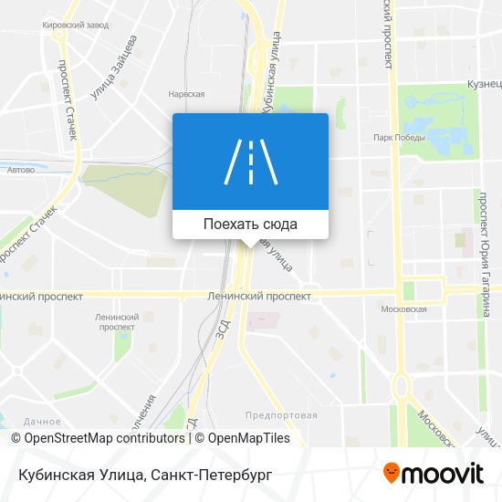 Карта Кубинская Улица