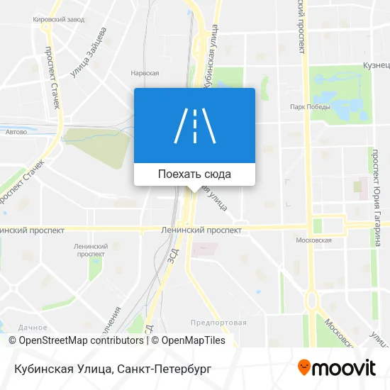 Карта Кубинская Улица