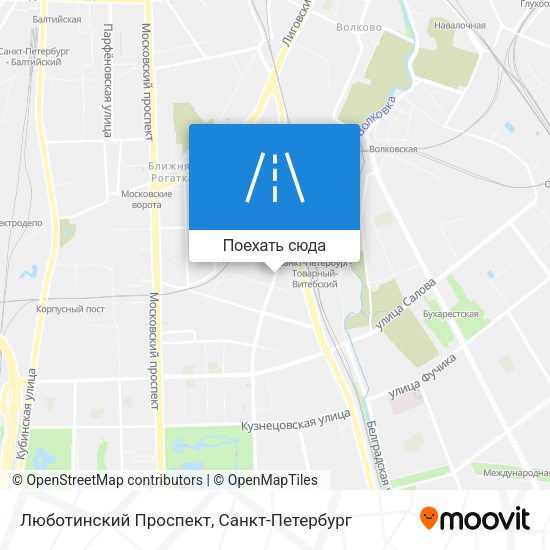Карта Люботинский Проспект
