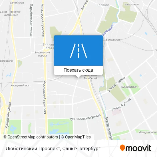 Карта Люботинский Проспект