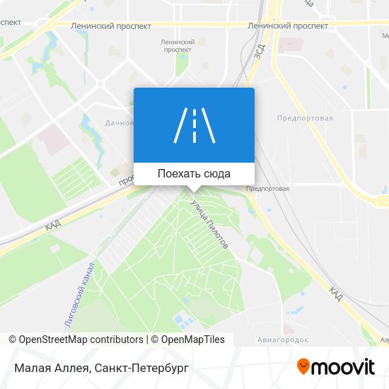 Карта Малая Аллея
