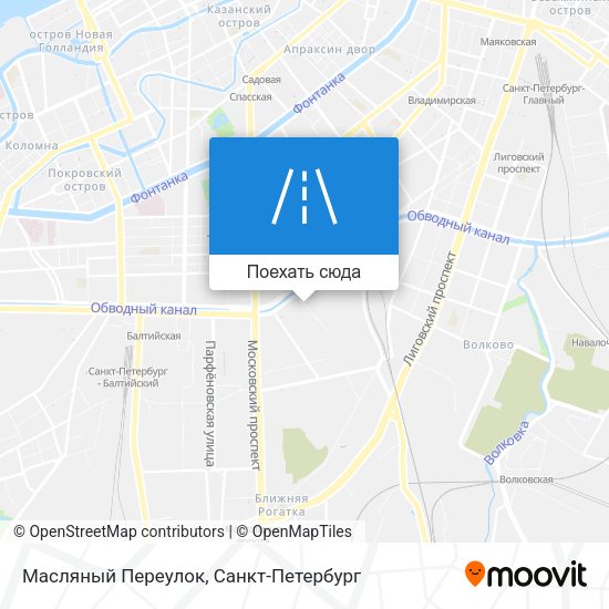 Карта Масляный Переулок