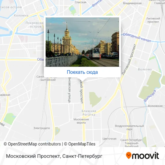 Карта Московский Проспект