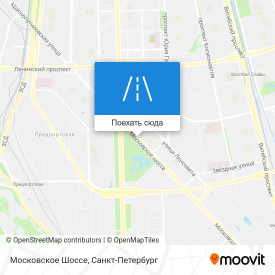 Карта Московское Шоссе