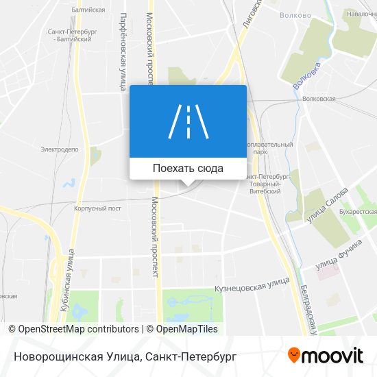 Карта Новорощинская Улица