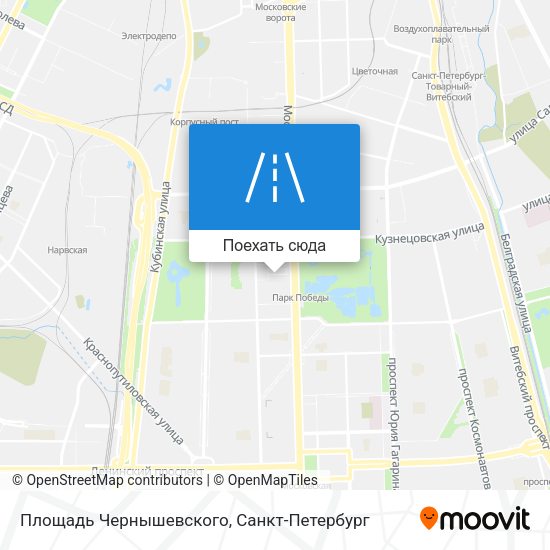 Карта Площадь Чернышевского